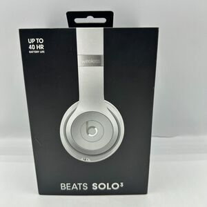 BOX ONLY with Inserts Beats Solo 3 Silver Wireless Headphones BOX ONLY Replaceme